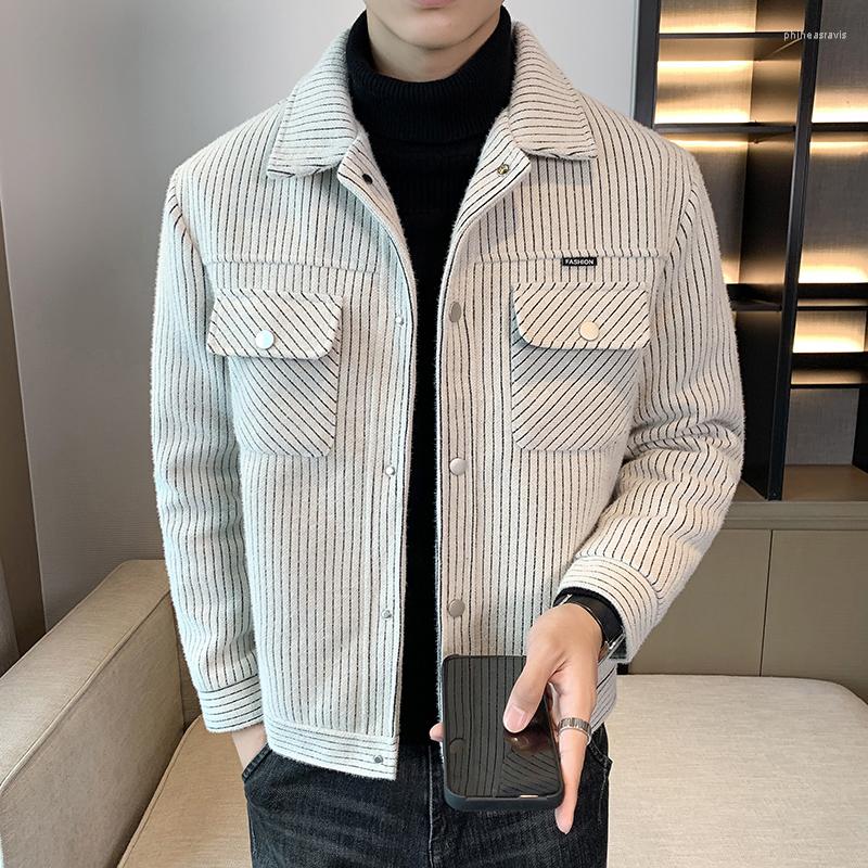 Men's Jackets Winter Superior Quality Wool Blends Men Korean Striped Casual Trench Coats Slim Social Windbreaker Streetwear Overcoat, Black
Men's Jackets Winter Superior Quality Wool Blends Men Korean Striped Casual Trench Coats Slim Social Windbreaker Streetwear Overcoat, Black