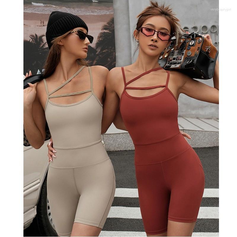 Active Sets Summer Asymmetrical Shoulder Straps Sport Suit Dance Yoga Set Elastic Fitness Jumpsuit Women Gym Running Workout Athletic, White
Active Sets Summer Asymmetrical Shoulder Straps Sport Suit Dance Yoga Set Elastic Fitness Jumpsuit Women Gym Running Workout Athletic, White