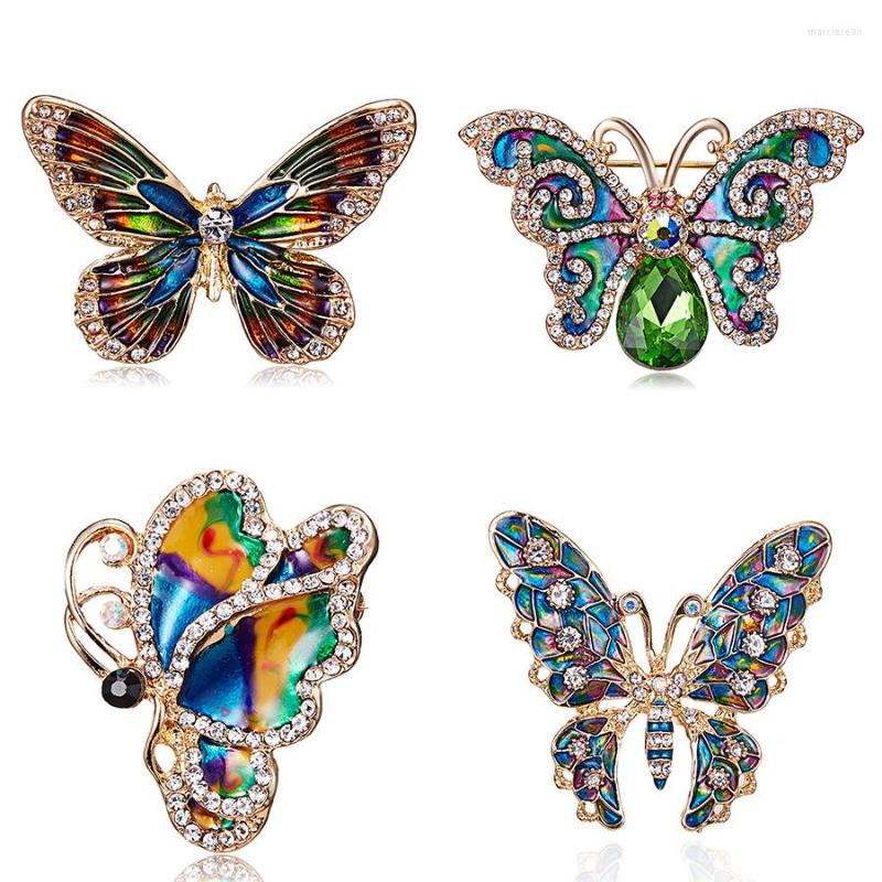 Brooches Rhinestone Butterfly Brooch For Women Colorful Broches Fashion Bijouterie Wedding Jewelry Enamel Insects Banquet Badge
Brooches Rhinestone Butterfly Brooch For Women Colorful Broches Fashion Bijouterie Wedding Jewelry Enamel Insects Banquet Badge