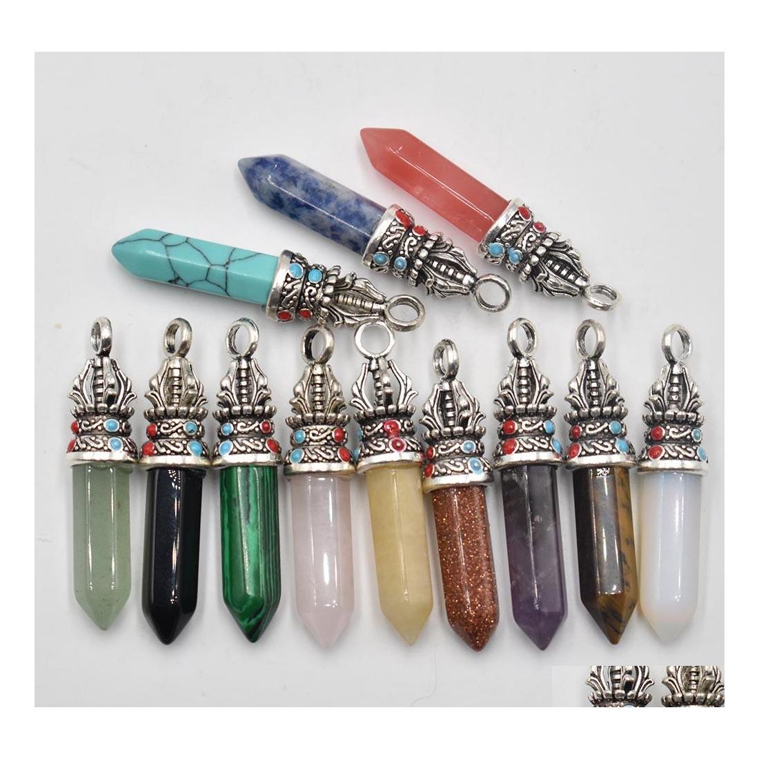 Charms Pillar Chakra Reiki Healing Pendums Natural Stones Pendant Amet Crystal Hexagonal For Men Women Necklace Jewelry Making Drop Dheqm
Charms Pillar Chakra Reiki Healing Pendums Natural Stones Pendant Amet Crystal Hexagonal For Men Women Necklace Jewelry Making Drop Dheqm