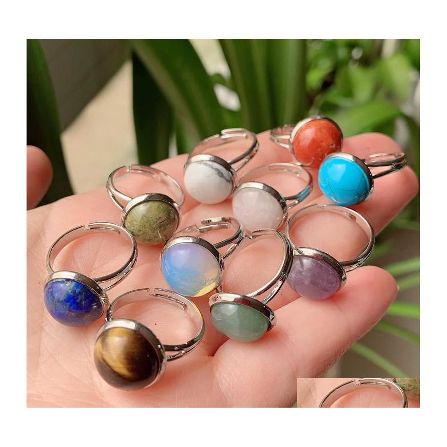 Solitaire Ring Natural Stone Crystal Rings Chakra Healing Small Round Open Adjustable Amethyst Lapis Pink Quartz Women Party Dhselle Dh7Tz
Solitaire Ring Natural Stone Crystal Rings Chakra Healing Small Round Open Adjustable Amethyst Lapis Pink Quartz Women Party Dhselle Dh7Tz