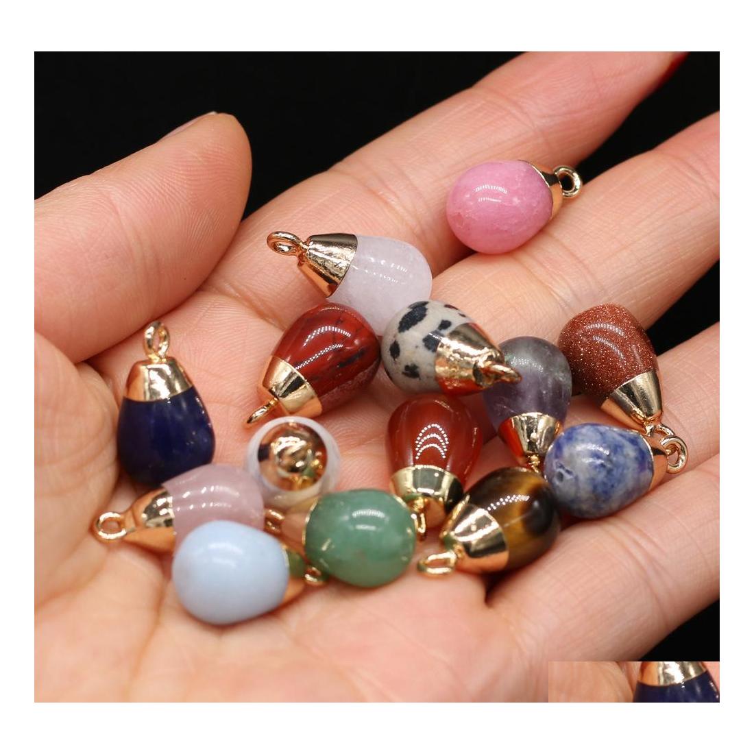 Charms Delicate Waterdrop Natural Stone Chakra Teardrop Shape Pendant Rose Quartz Healing Reiki Crystal Finding Diy Neckl Yzediblesh Dhepp
Charms Delicate Waterdrop Natural Stone Chakra Teardrop Shape Pendant Rose Quartz Healing Reiki Crystal Finding Diy Neckl Yzediblesh Dhepp