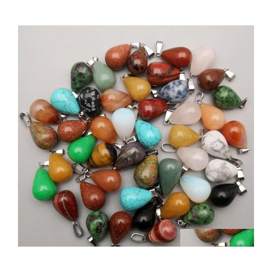 Pendant Necklaces Chakra Reiki Healing Crystal Waterdrop Pendants Opal Turquoise Stone Pink Quartz Diy Jewelry Making Fashion Sier D Dh0Tv
Pendant Necklaces Chakra Reiki Healing Crystal Waterdrop Pendants Opal Turquoise Stone Pink Quartz Diy Jewelry Making Fashion Sier D Dh0Tv