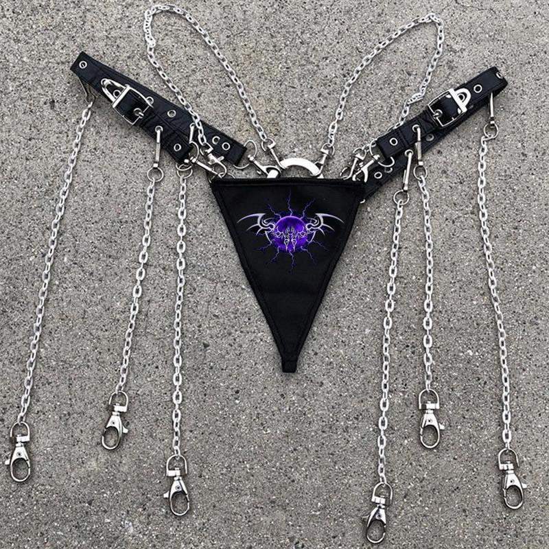Women's Panties Aesthetic Y2k Harajuku Kawaii Gothic Punk Dark Rap 1of1 Sexy, As shown18
Women's Panties Aesthetic Y2k Harajuku Kawaii Gothic Punk Dark Rap 1of1 Sexy, As shown18