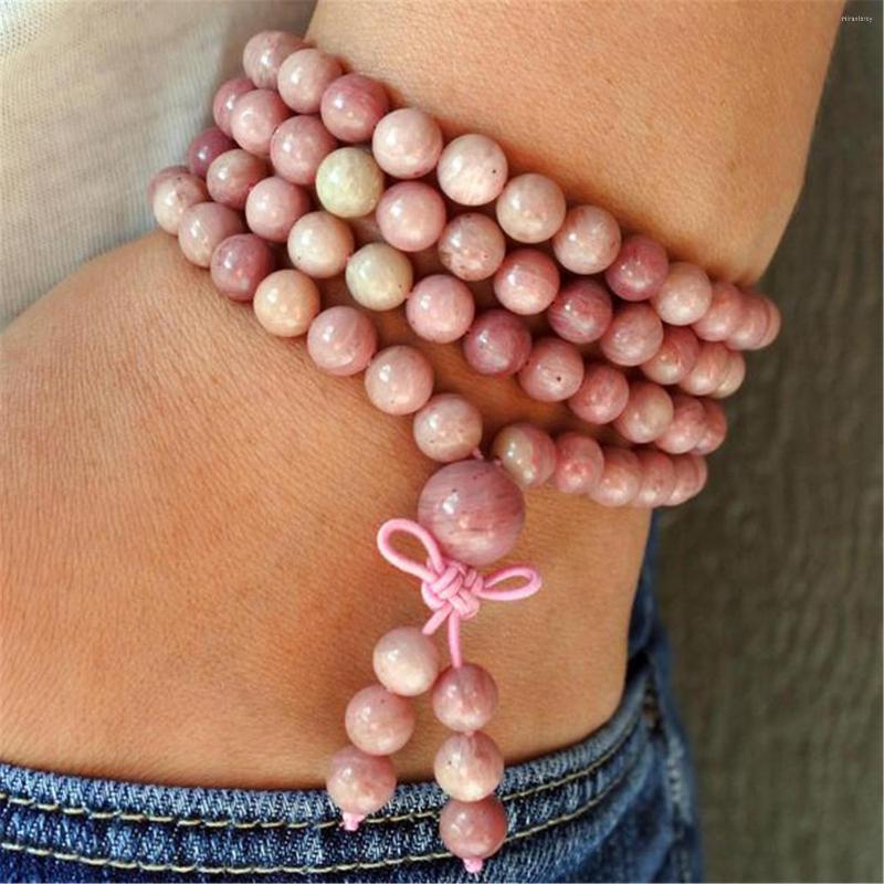 Chains 6mm 108 Beads Rhodonite Stone Handmade Tassel Necklace Bracelet Spiritua Tibetan Japa Religious
Chains 6mm 108 Beads Rhodonite Stone Handmade Tassel Necklace Bracelet Spiritua Tibetan Japa Religious