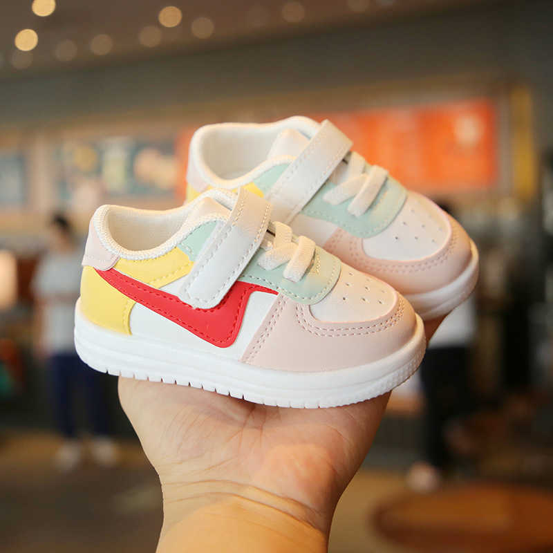 Sneakers Spring Autumn Baby Shoes Breathable Non-slip Girls Boys Sport Shoes 0-3y Toddler PU Flats Casual Sneakers Soft Sole Kids Shoes G230217