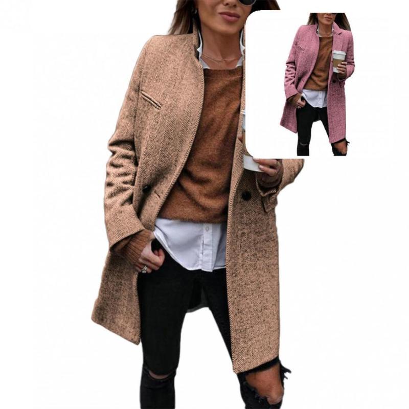 Women's Trench Coats Skin-friendly Stylish Cardigan Elegant Warm Lapel Coat Woolen Lady Solid Color For Going Out, Blue
Women's Trench Coats Skin-friendly Stylish Cardigan Elegant Warm Lapel Coat Woolen Lady Solid Color For Going Out, Blue