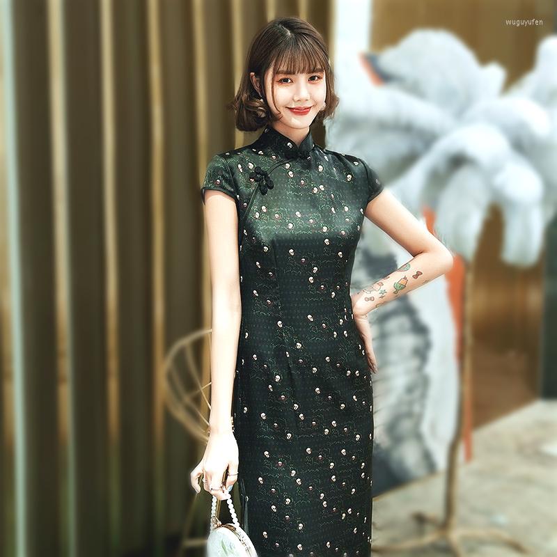 Ethnic Clothing Sheng Coco Sexy Black Cheongsam Qipao Oriental Dress Long Plus Size Vintage Pretty Silk 4XL 3XL
Ethnic Clothing Sheng Coco Sexy Black Cheongsam Qipao Oriental Dress Long Plus Size Vintage Pretty Silk 4XL 3XL