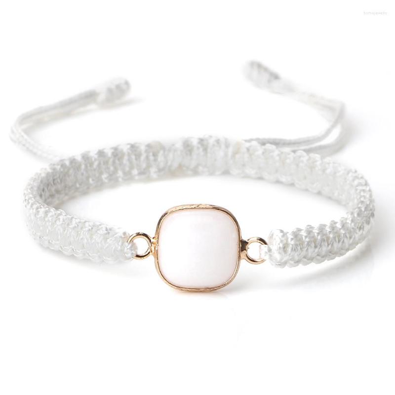 Strand Handmade Weave Rope Bracelets For Women Men Trendy White Agates Jades Stone Charm Friendship Wristband Jewelry Gifts
Strand Handmade Weave Rope Bracelets For Women Men Trendy White Agates Jades Stone Charm Friendship Wristband Jewelry Gifts