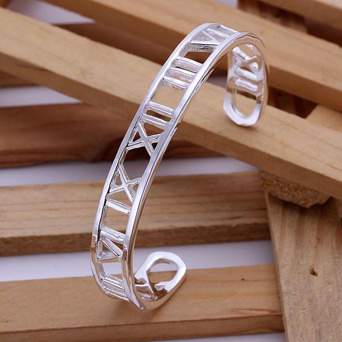 Bangle Silver Fashion Jewelry 925 Plated Bracelet Big Hollow Rome /XALRBOFK MKBJDIEZBangle
Bangle Silver Fashion Jewelry 925 Plated Bracelet Big Hollow Rome /XALRBOFK MKBJDIEZBangle