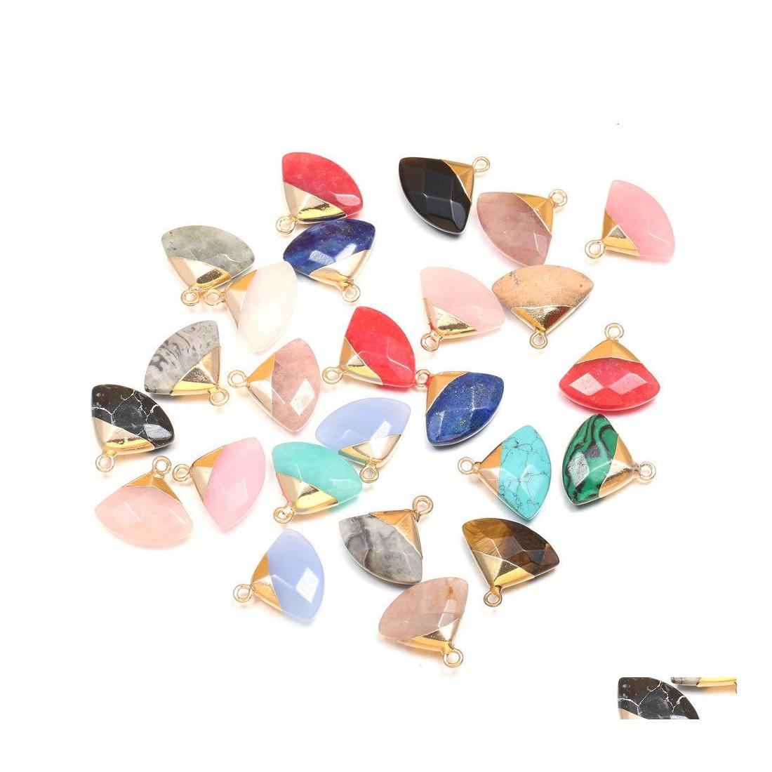 Charms Natural Stone Sector Rose Quartz Lapis Lazi Turquoise Pendant Diy For Druzy Bracelet Necklace Earrings Jewelry Making Drop De Dhksc
Charms Natural Stone Sector Rose Quartz Lapis Lazi Turquoise Pendant Diy For Druzy Bracelet Necklace Earrings Jewelry Making Drop De Dhksc