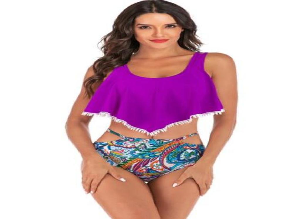 Ladies039 Women Sexy bikini swimsuit high waist swimminglotus leaf side tie and split swimsuit femaleswimwear flexible stylis7360457
Ladies039 Women Sexy bikini swimsuit high waist swimminglotus leaf side tie and split swimsuit femaleswimwear flexible stylis7360457