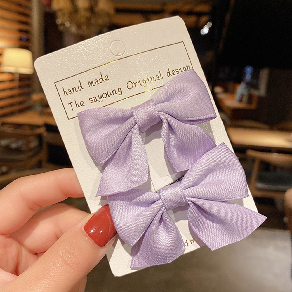 Solid Color Ribbon Bow Hairpins for Kids Grosgrain Bows Hair Clips Boutique Handmade Headwear Girls Baby Hair Accessories 1645