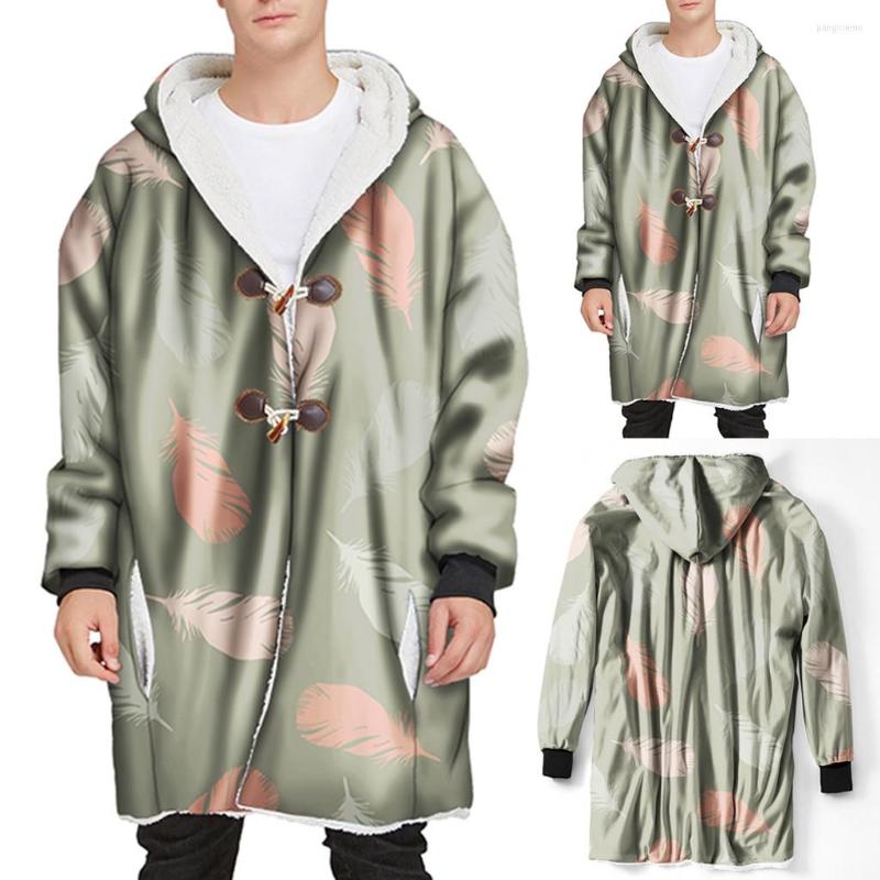 Men's Hoodies 2023 Men Jacket Winter Mens Long Hooded Horn Buckle Plus Velvet Thick 3D Printed Coat #40%, Gray
Men's Hoodies 2023 Men Jacket Winter Mens Long Hooded Horn Buckle Plus Velvet Thick 3D Printed Coat #40%, Gray