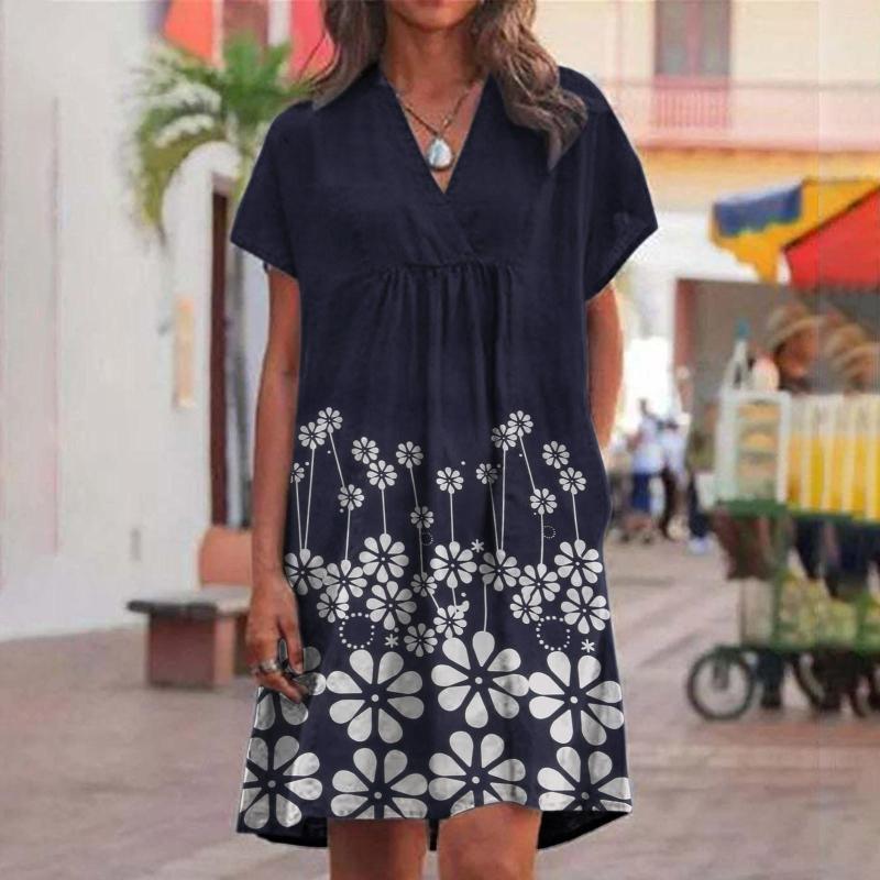Casual Dresses Maxi Sundress Printing Dress V Neck Summer Spring Boho Short Sleeve Beach Womens Long Women, Red
Casual Dresses Maxi Sundress Printing Dress V Neck Summer Spring Boho Short Sleeve Beach Womens Long Women, Red