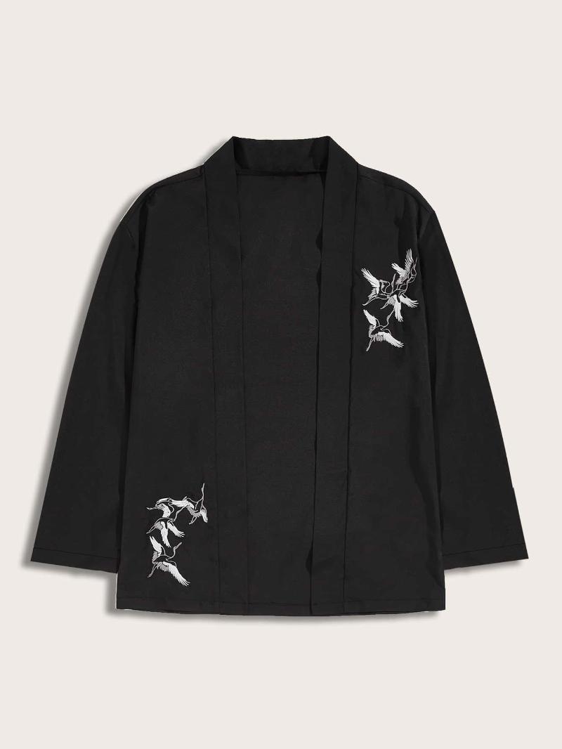 Men' Casual Shirts Men Crown Chinese Style Simple Loose Comfortable Cardigan Japanese Yukata Traditional Embroidery Open Front Kimono Shirt, Black
Men' Casual Shirts Men Crown Chinese Style Simple Loose Comfortable Cardigan Japanese Yukata Traditional Embroidery Open Front Kimono Shirt, Black