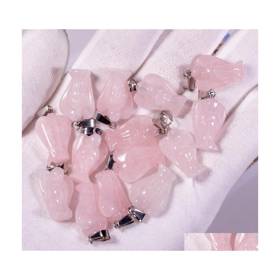 Charms Chakra Natural Stone Charm Rose Quartz Crystal Angel Pendants Chakras Gem Fit Earrings Necklace Making Assorte Yzedibleshop D Dhedh
Charms Chakra Natural Stone Charm Rose Quartz Crystal Angel Pendants Chakras Gem Fit Earrings Necklace Making Assorte Yzedibleshop D Dhedh