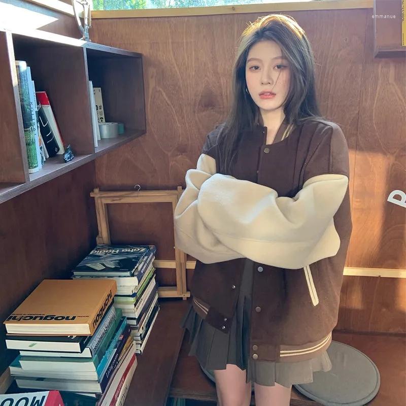 Women's Jackets Jacket Women Trendy Autumn Winter2023 Korean Version Of The Student Loose All-Match Lazy Wind Thickened Fleece Baseball Coat, Brown
Women's Jackets Jacket Women Trendy Autumn Winter2023 Korean Version Of The Student Loose All-Match Lazy Wind Thickened Fleece Baseball Coat, Brown