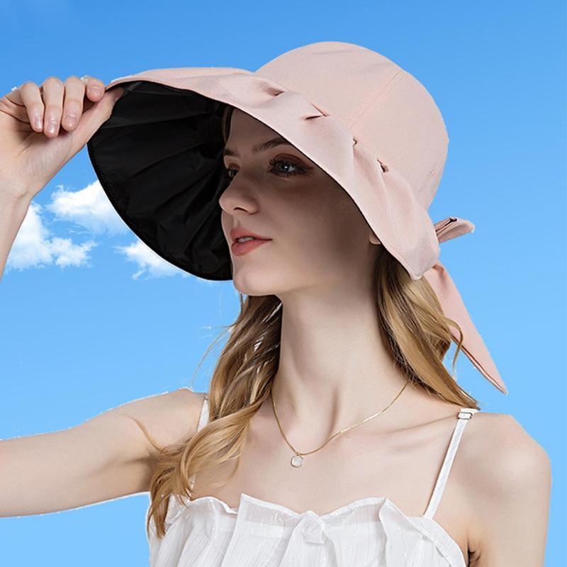 Wide Brim Hats Summer Sun Protection Folding Hat For Women Cap Elegant Ladies Beach Visor Girl Holiday UV M1D0Wide, Black
Wide Brim Hats Summer Sun Protection Folding Hat For Women Cap Elegant Ladies Beach Visor Girl Holiday UV M1D0Wide, Black