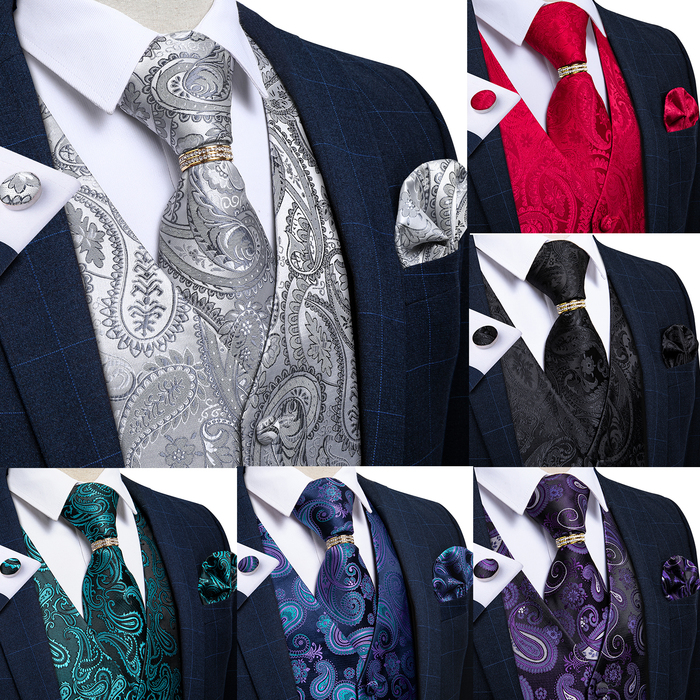 Men's Vests Men Vest Tie Set Classic Wedding Paisley Black Gold Paisley Tuxedo Suit Vest Formal Dress Male Waistcoat Sleeveless Vest DiBanGu 230217, Mj-0178-jz03
Men's Vests Men Vest Tie Set Classic Wedding Paisley Black Gold Paisley Tuxedo Suit Vest Formal Dress Male Waistcoat Sleeveless Vest DiBanGu 230217, Mj-0178-jz03
