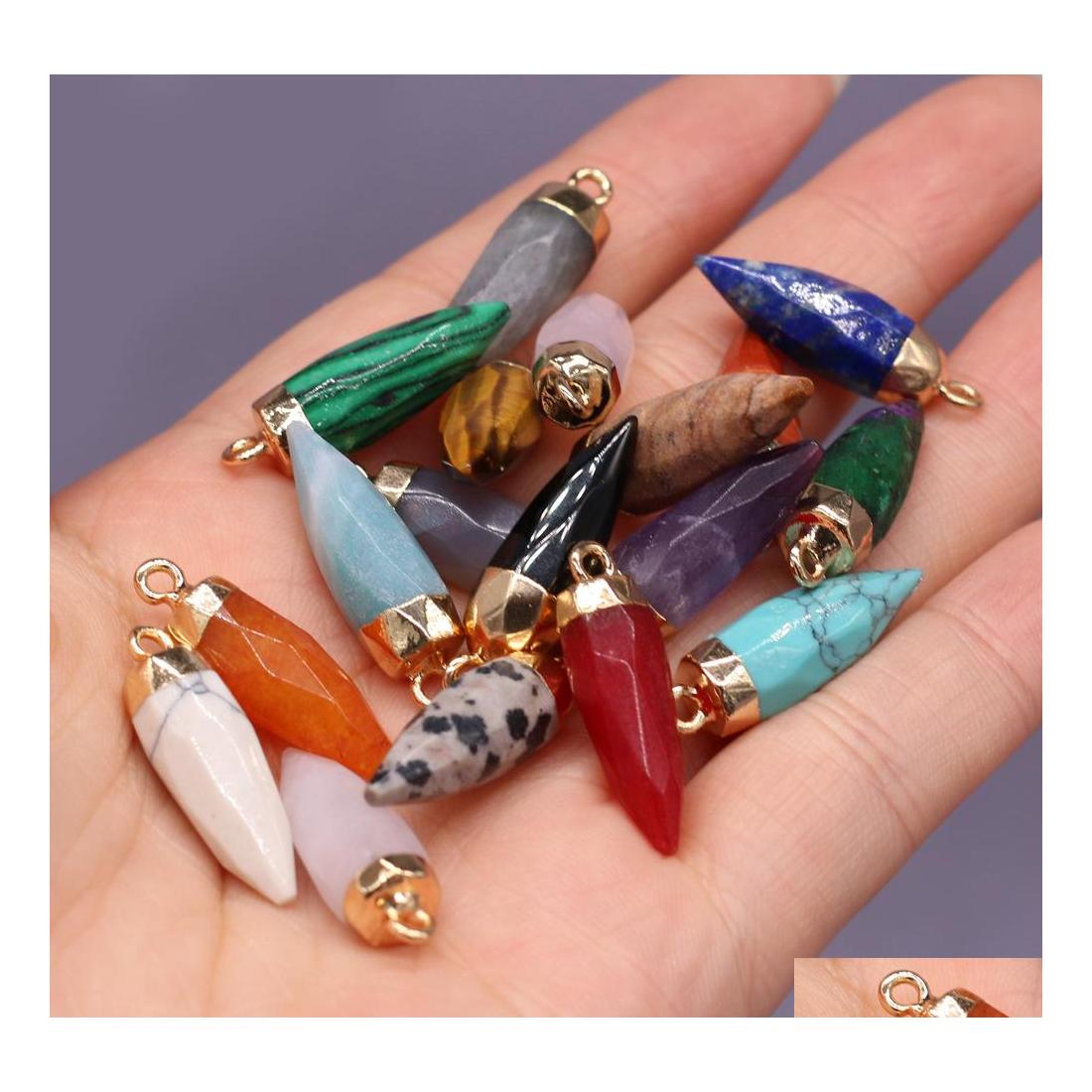 Pendant Necklaces Pendum Chakra Circar Cone Point Healing Crystal Reiki Charms For Necklace Jewelry Making Amethyst Rose Quartz Acc Dha2J
Pendant Necklaces Pendum Chakra Circar Cone Point Healing Crystal Reiki Charms For Necklace Jewelry Making Amethyst Rose Quartz Acc Dha2J