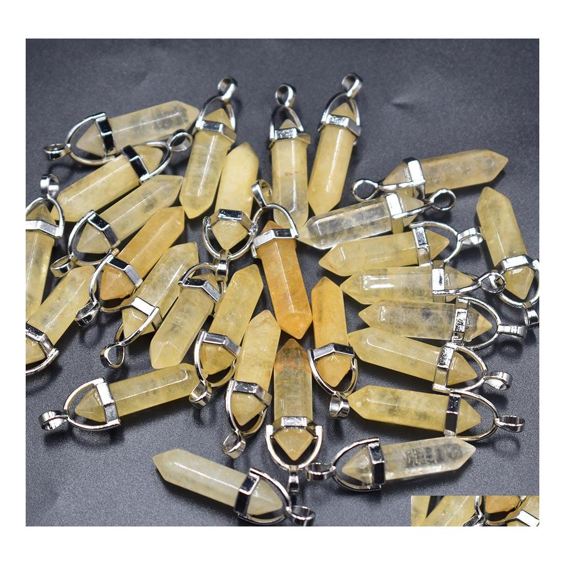 Charms Natural Stone Yellow Crystal Pillar Chakra Pendants For Making Accessories Yzedibleshop Drop Delivery Jewelry Findings Compone Dhybs
Charms Natural Stone Yellow Crystal Pillar Chakra Pendants For Making Accessories Yzedibleshop Drop Delivery Jewelry Findings Compone Dhybs