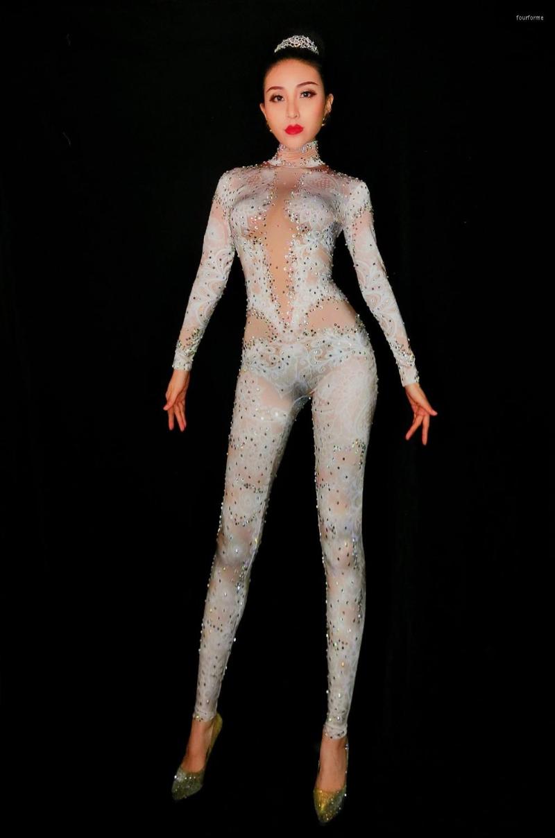 Stage Wear 2023 Women Lace Rhinestones Jumpsuit Leggings Stretch Sexy Costume Nightclub Party Dance Bodysuit Fashion Rompers, Picture shown
Stage Wear 2023 Women Lace Rhinestones Jumpsuit Leggings Stretch Sexy Costume Nightclub Party Dance Bodysuit Fashion Rompers, Picture shown