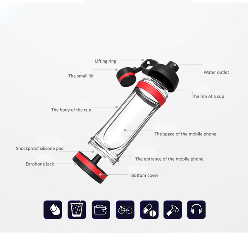 Storage Bottles Jars Bottle with Secret Compartment Undefined ampSecret Phone Pocket Hiding Stash Pill Organizer Plastic Cup stash jar 230217