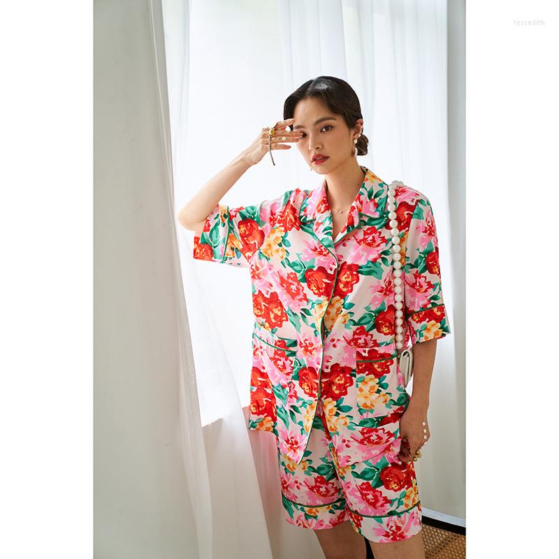 Women's Sleepwear Print Fruits 2PCS Pajamas Sets Women Sexy Turn-Down Collar Pyjamas Shorts Sleep Suit Nightwear Lounge Home Clothes, Color 1
Women's Sleepwear Print Fruits 2PCS Pajamas Sets Women Sexy Turn-Down Collar Pyjamas Shorts Sleep Suit Nightwear Lounge Home Clothes, Color 1