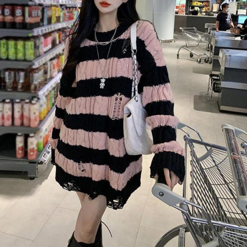 Women's Sweaters O-Neck Sweater Women Hollow Ripped Cable Knit Striped Loose Pullover Jumper Top, Black powder
Women's Sweaters O-Neck Sweater Women Hollow Ripped Cable Knit Striped Loose Pullover Jumper Top, Black powder