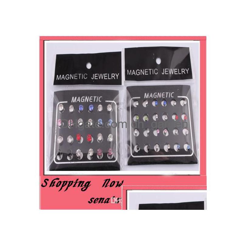 Stud Mix Color 48Pcs/Lot 5/M Magnetic Circle Rhinestone Earring Earrings Drop Delivery Jewelry Dhgarden Dhgmt
Stud Mix Color 48Pcs/Lot 5/M Magnetic Circle Rhinestone Earring Earrings Drop Delivery Jewelry Dhgarden Dhgmt