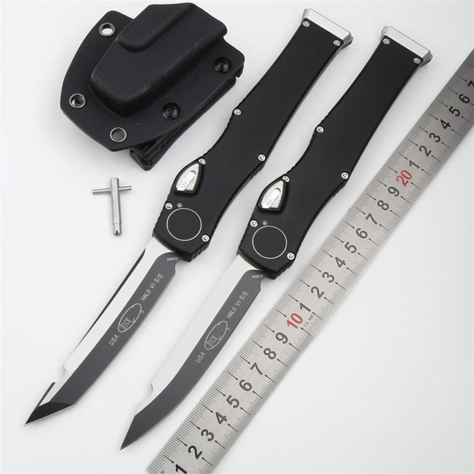 HALO-6 Automatic knife D2 Blade 6061-T6Aviation aluminum alloy Camping survival Tactical knives Outdoor 3400 EDC Tool2867
HALO-6 Automatic knife D2 Blade 6061-T6Aviation aluminum alloy Camping survival Tactical knives Outdoor 3400 EDC Tool2867