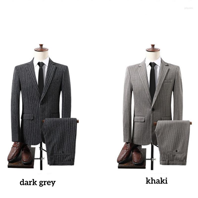Men's Suits Men's Suit Casual Two-Piece Striped Coat Wholesale Blazer Masculino Terno Completo Hombre, Khaki
Men's Suits Men's Suit Casual Two-Piece Striped Coat Wholesale Blazer Masculino Terno Completo Hombre, Khaki