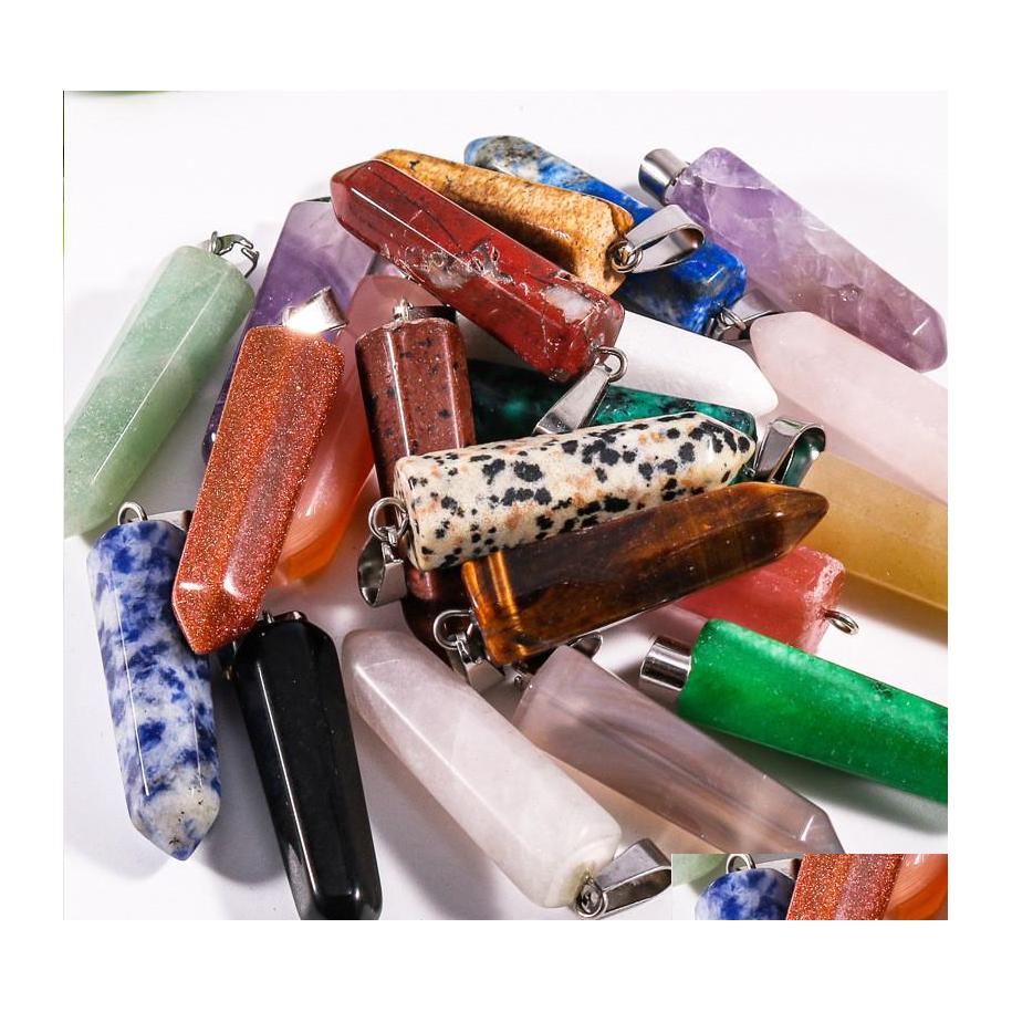 Charms Natural Stone Hexagonal Prism Opal Tigers Eye Pink Quartz Healing Chakra Pendants Diy Necklaces Jewelry Accessories Making Dr Dhqbj
Charms Natural Stone Hexagonal Prism Opal Tigers Eye Pink Quartz Healing Chakra Pendants Diy Necklaces Jewelry Accessories Making Dr Dhqbj
