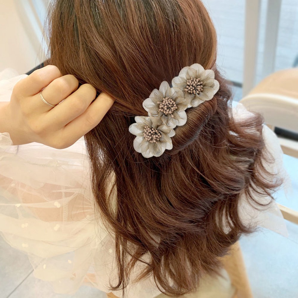New Flower Magic Bun Maker Ribbon Hairbands Donut Hairpin Hair Bands Fashion Girl Women Diy Hairstyle Headband Tools Accessories 1648