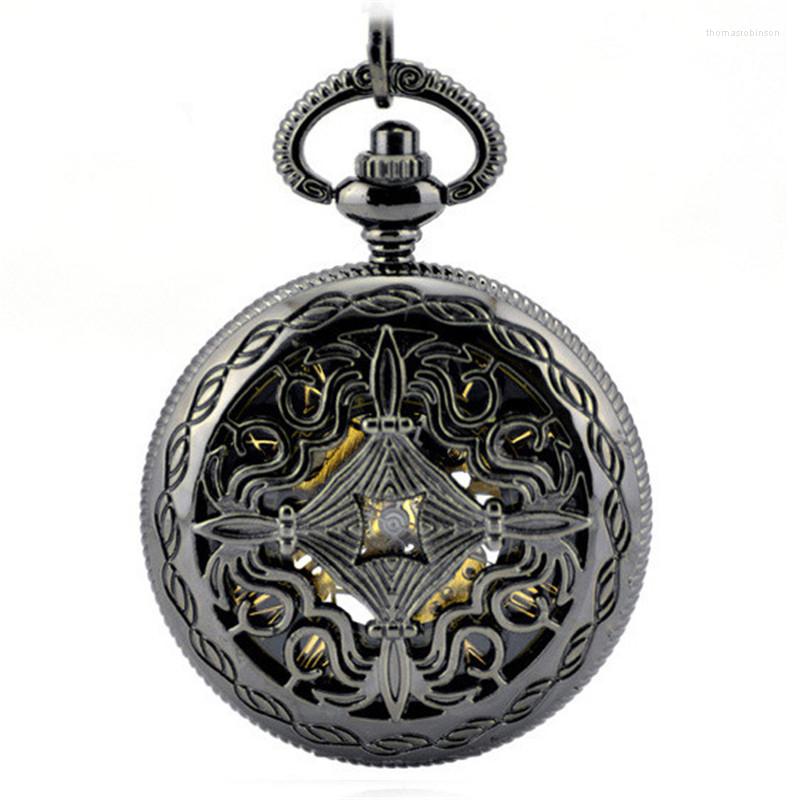 Pocket Watches Hollow Skeleton Black Automatic Mechanical Watch Men Vintage Hand Wind Clock Necklace & Fob Men's, Black 80cm chain
Pocket Watches Hollow Skeleton Black Automatic Mechanical Watch Men Vintage Hand Wind Clock Necklace & Fob Men's, Black 80cm chain