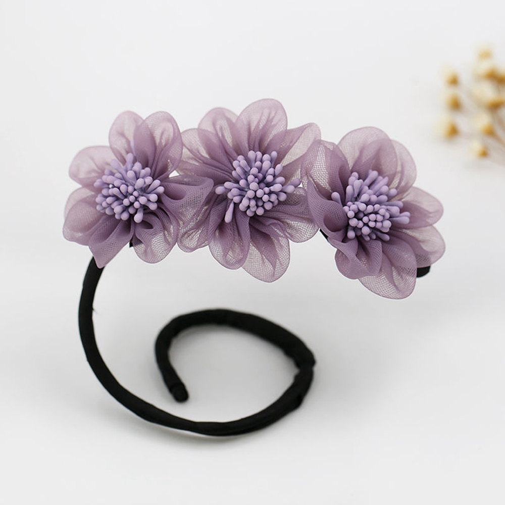 New Flower Magic Bun Maker Ribbon Hairbands Donut Hairpin Hair Bands Fashion Girl Women Diy Hairstyle Headband Tools Accessories 1648