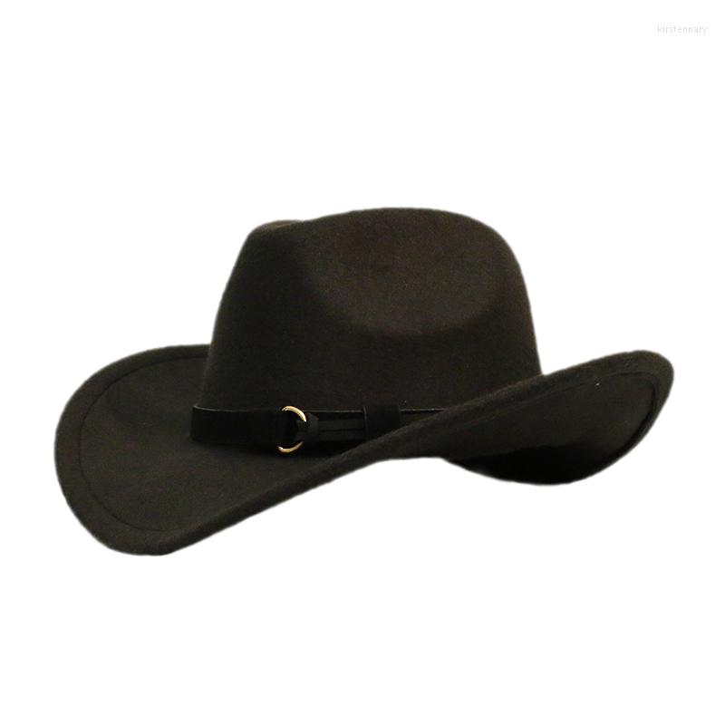 Berets Retro Black Leather Band Unisex Women Men /Kid Child Wool Wide Brim Cowboy Western Hat Cowgirl Bowler Cap 54-57-61cm
Berets Retro Black Leather Band Unisex Women Men /Kid Child Wool Wide Brim Cowboy Western Hat Cowgirl Bowler Cap 54-57-61cm