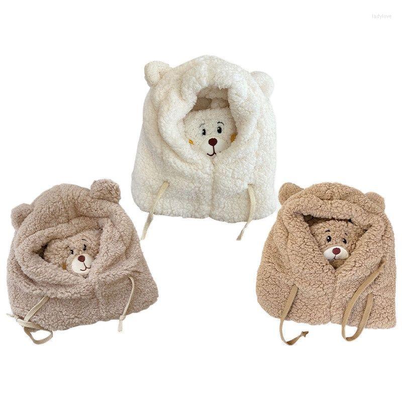 Berets Winter Parent-child Cartoon Beanie Cap Lambswool Skullies Bomber Hats Earflap Ear Protection Cute Bear Warmer Balaclava, White
Berets Winter Parent-child Cartoon Beanie Cap Lambswool Skullies Bomber Hats Earflap Ear Protection Cute Bear Warmer Balaclava, White