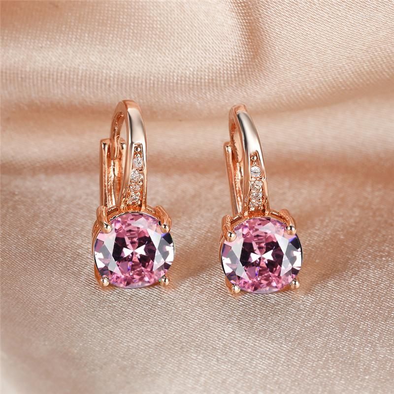 Hoop Earrings Multicolor Round Zircon Fashion Rose Gold Color Luxury Crystal Rainbow Stone For Women Wedding
Hoop Earrings Multicolor Round Zircon Fashion Rose Gold Color Luxury Crystal Rainbow Stone For Women Wedding
