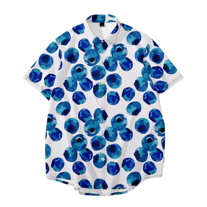 Men's Casual Shirts Short Sleeve Lapel Shirt Large Size Blueberry 3D Printed Top With PocketsMen's
Men's Casual Shirts Short Sleeve Lapel Shirt Large Size Blueberry 3D Printed Top With PocketsMen's