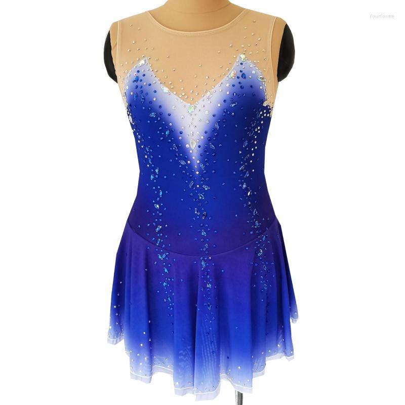 Stage Wear LIUHUO Figure Skating Dress For Girls Spandex And Mesh Sleeveless Performance Rhinestone Latin Dance Competition, Blue
Stage Wear LIUHUO Figure Skating Dress For Girls Spandex And Mesh Sleeveless Performance Rhinestone Latin Dance Competition, Blue