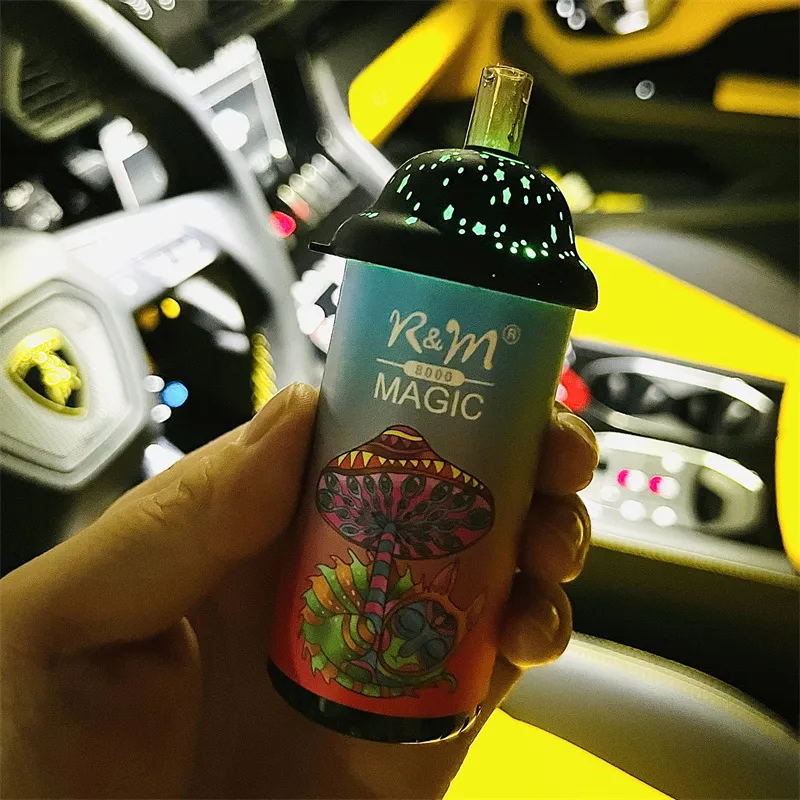 Original R&M MAGIC 8000puff Disposable Vape E cigarettes Kit rechargeable with real 8000 puffs 16ml pods LED Starlight Headliner flashlight 12 flavors Rm 8000
Original R&M MAGIC 8000puff Disposable Vape E cigarettes Kit rechargeable with real 8000 puffs 16ml pods LED Starlight Headliner flashlight 12 flavors Rm 8000