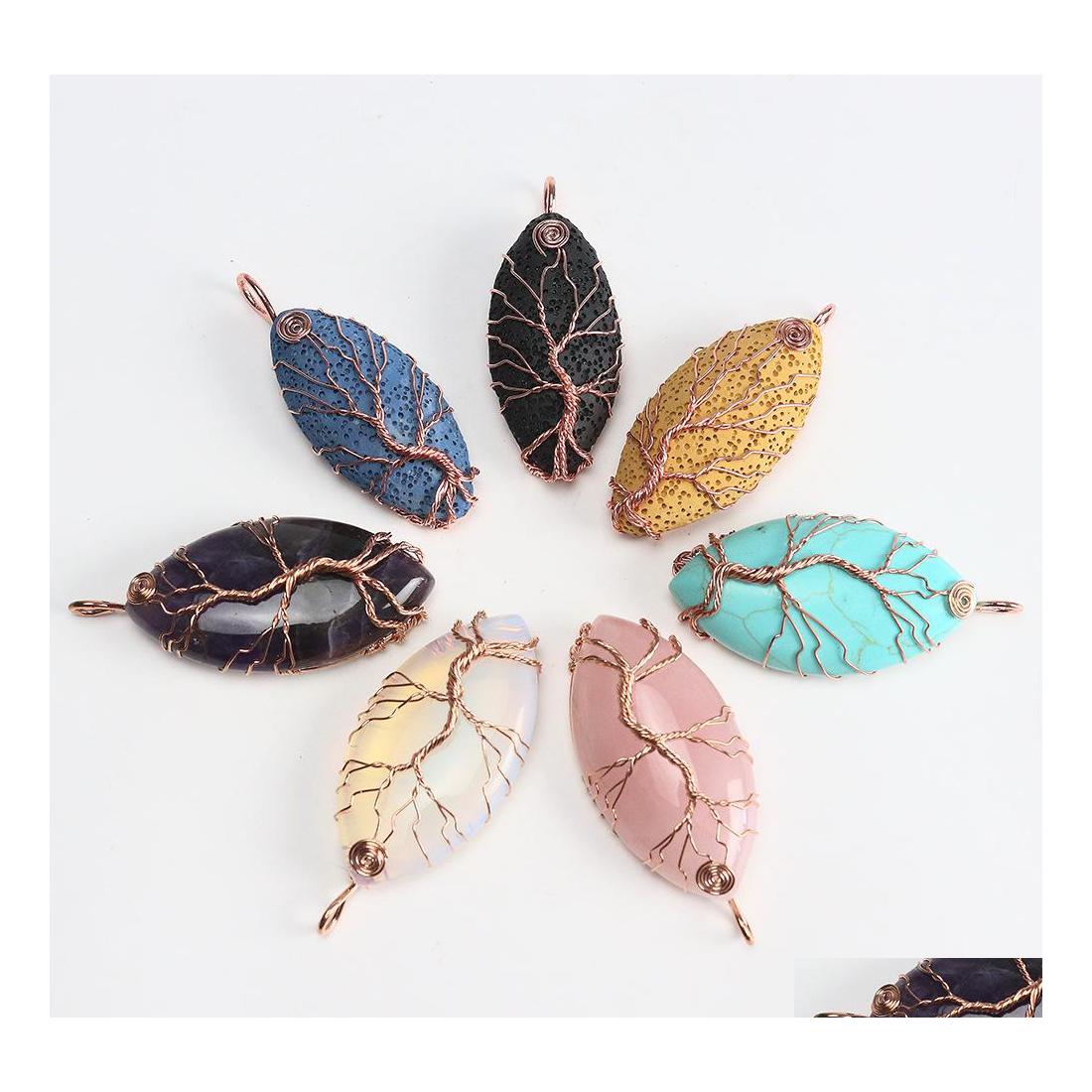Pendant Necklaces Oval Natural Stone Healing Crystal Tree Of Life Charms Waterdrop Pendants Rose Quartz Wire Wrapped Trendy Jewelry Dhdcm
Pendant Necklaces Oval Natural Stone Healing Crystal Tree Of Life Charms Waterdrop Pendants Rose Quartz Wire Wrapped Trendy Jewelry Dhdcm