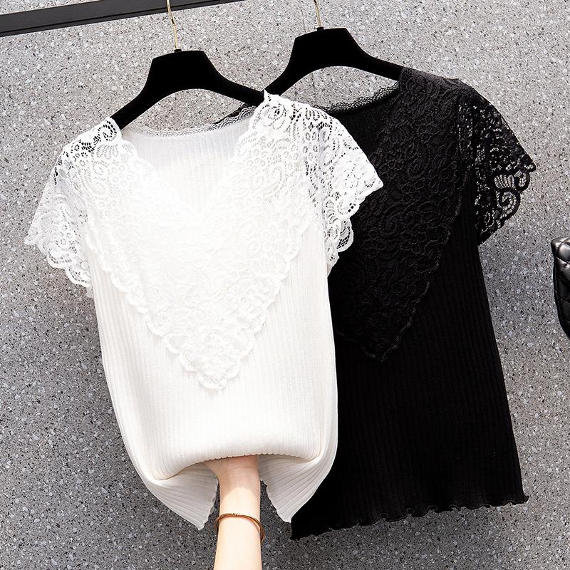Women's Sweaters Sexy Lace 2023 Knitted Women Sweater Pullovers V-Neck Summer Basic Cross Slim Fit High Quality Top 4XL, Black
Women's Sweaters Sexy Lace 2023 Knitted Women Sweater Pullovers V-Neck Summer Basic Cross Slim Fit High Quality Top 4XL, Black