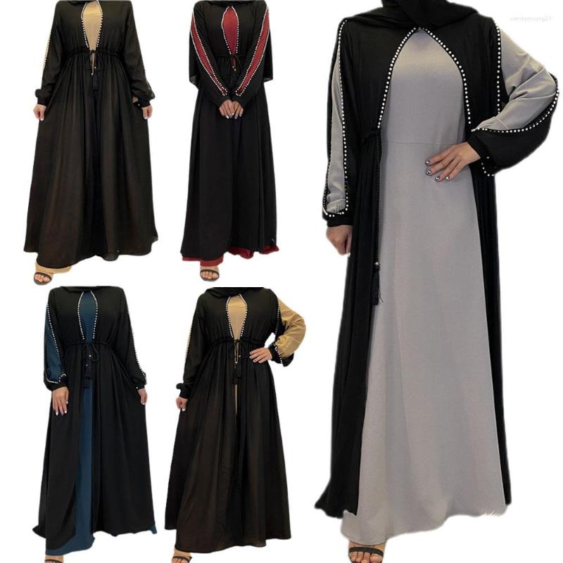 

Ethnic Clothing Turkish Middle East Muslim Arabic Abaya Women Islamic Eid Ramadan Dubai Maxi Robe Gown Kaftan Long Dress Jilbab Fashion