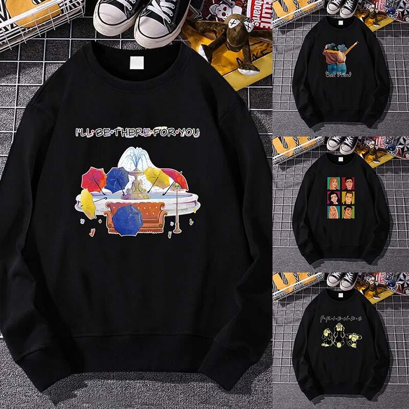 Men' Hoodies & Sweatshirts Woman Men O-neck Friends Print Pullover Spring Autumn Loose Long Sleeve Tops Clothing Streetwear Friend GiftMen, Black
Men' Hoodies & Sweatshirts Woman Men O-neck Friends Print Pullover Spring Autumn Loose Long Sleeve Tops Clothing Streetwear Friend GiftMen, Black