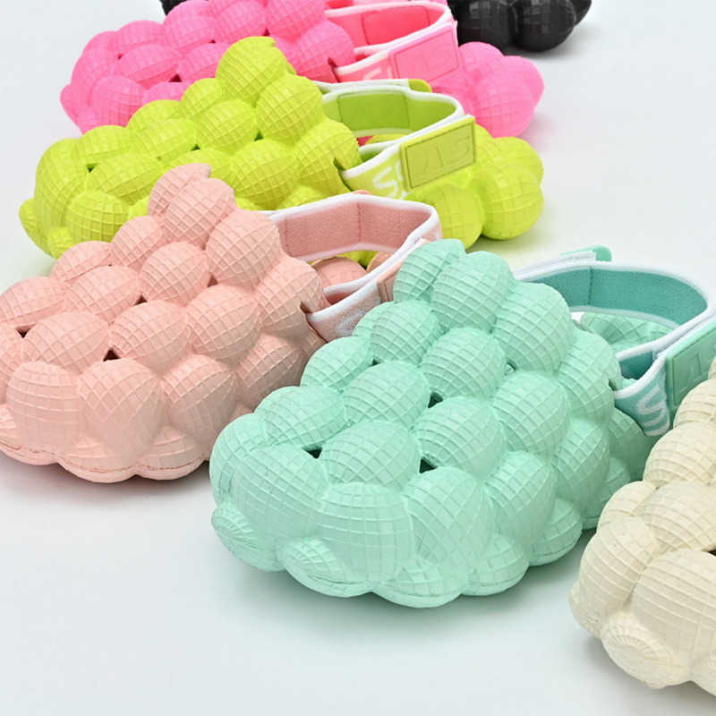 Slipper Toddler Children Cute Bubble Slides New Kids Sandals Summer Outdoor Sport Shoes Boys Girls Close Toes Slippers Anti-Slip Slides
