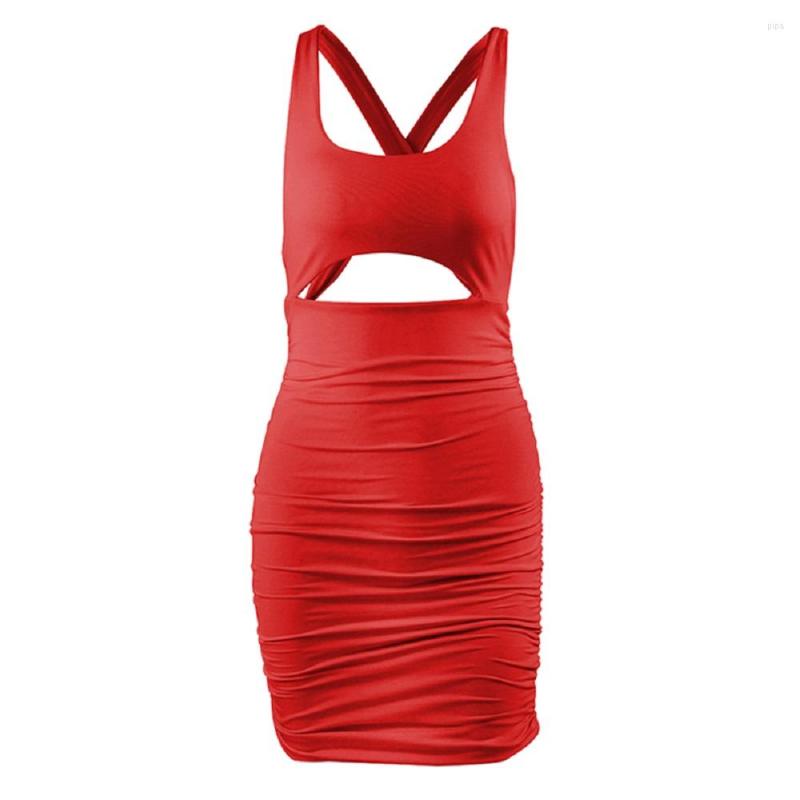 Casual Dresses 2023 Backless Sleeveless Sexy Women Sheath Dress High Quality Pleated Package Hip Short Skirts, Color 7
Casual Dresses 2023 Backless Sleeveless Sexy Women Sheath Dress High Quality Pleated Package Hip Short Skirts, Color 7