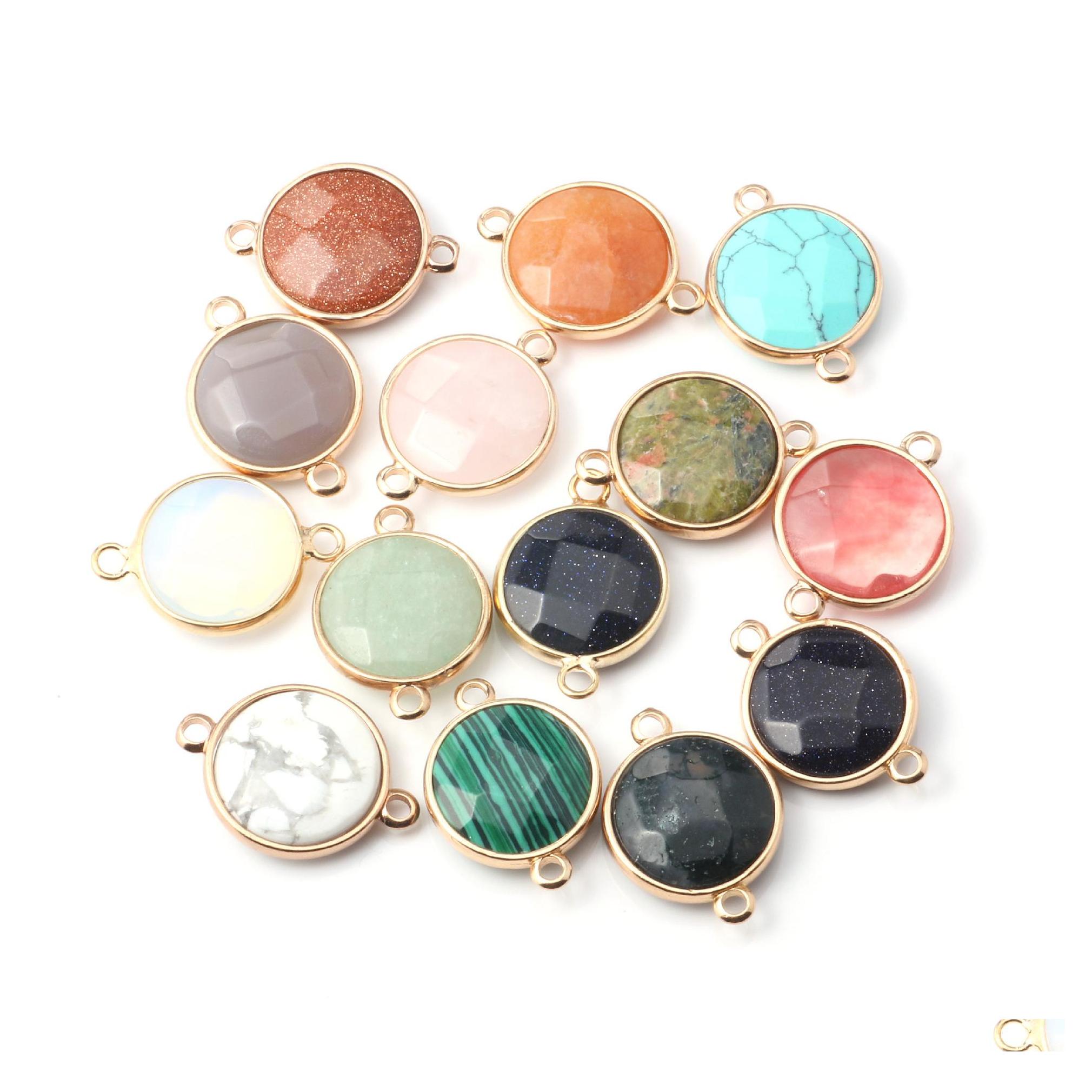 Charms Round Shape Natural Stone Rose Quartz Tiger Eyes Opal Pendant Diy For Druzy Bracelet Necklace Earrings Jewelry Making Drop De Dhlug
Charms Round Shape Natural Stone Rose Quartz Tiger Eyes Opal Pendant Diy For Druzy Bracelet Necklace Earrings Jewelry Making Drop De Dhlug